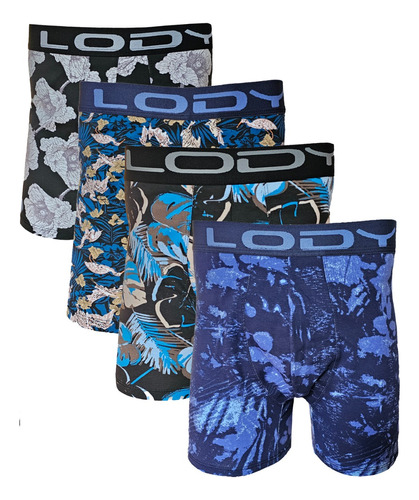 2 Calzoncillos Boxers Lody Algodon Y Lycra Estampado Hombre 