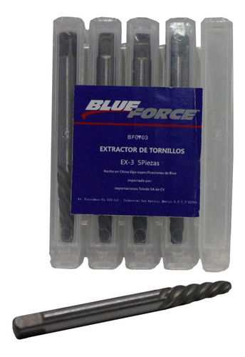 Extractores Tornillos Blue Force De Ex - 3 5pz