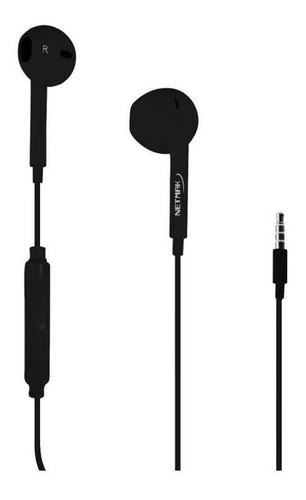 Auricular Urban Style Manos Libres In-ear Netmak Nm-ur70 Negro