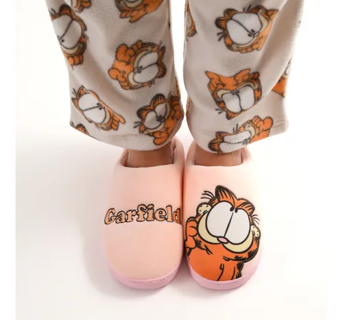 Pantufla Mujer Look Up Rosado Garfield