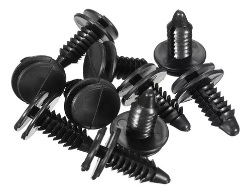 Car Fender Push Tipo Rebites De Plástico Preto Fixad 7mm