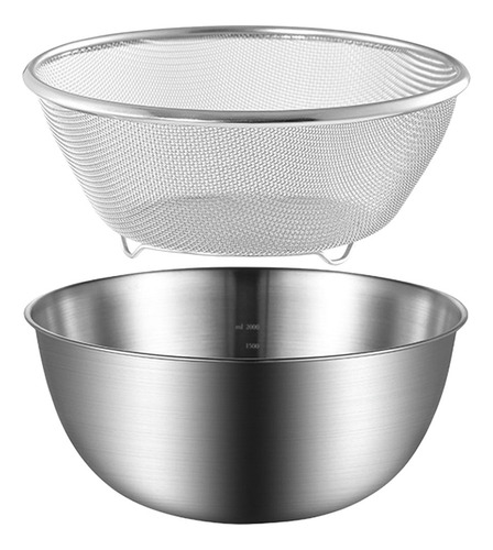 Colador De Malla Fina, Acero Inoxidable, Para Verduras, Meta