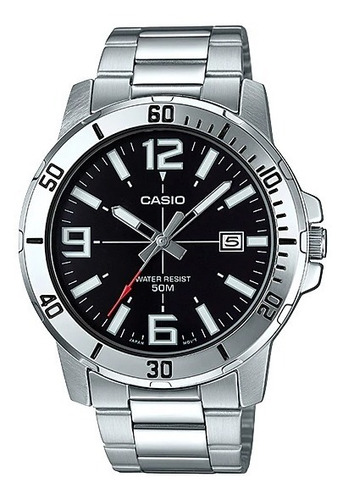 Reloj Casio Hombre Mtp-vd01d-1b Metal Wr 50m Gtia 2 Años