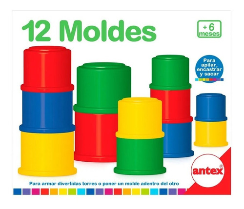 12 Moldes Apilables Para Encastrar 2266 Antex E.full