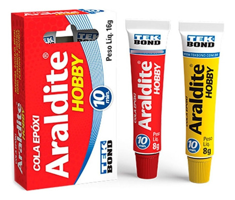 Araldite Hobby Cola Epóxi 10 Minutos 16 Gramas Tek Bond