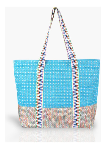 Bolso Cartera De Verano En Fibra De Algodón Y Tejida A Mano