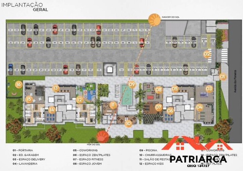 Imagem 6 de 15 de Apartamento Citá Modena 60,48m², Suite, Sacada, V Coberta-paulínia 02 - Citamodena