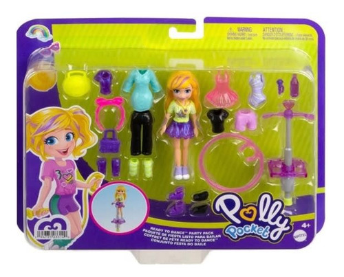 Muñeca Polly Pocket Paquete De Fiesta Listo Para Bailar