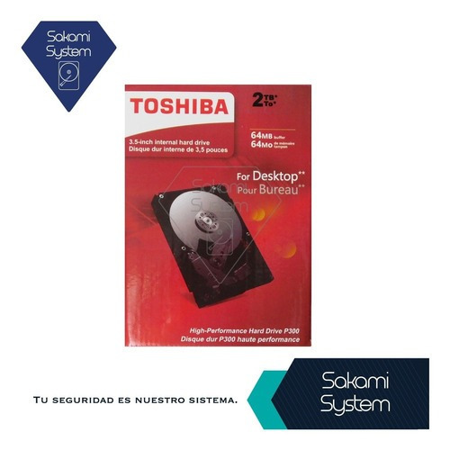 Disco duro interno Toshiba DT01ABA200V 2TB