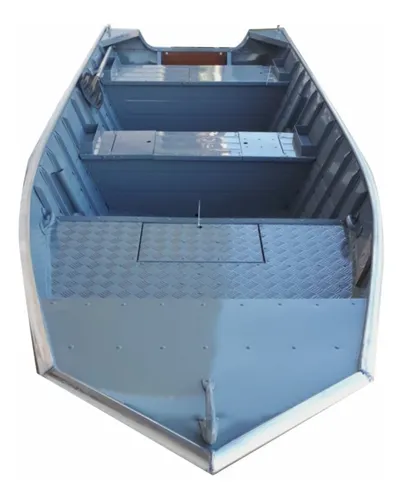 comprar Barco De Alumínio Borda Alta Amazonas Semi Chata 4,2 Metros 