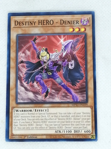 Destiny Hero Denier Comun Yugioh