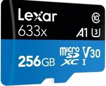 Comprar Tarjeta Micro Sd Lexar 256gb 4k Uhs-i U3 100mb\u002Fs Blue Series