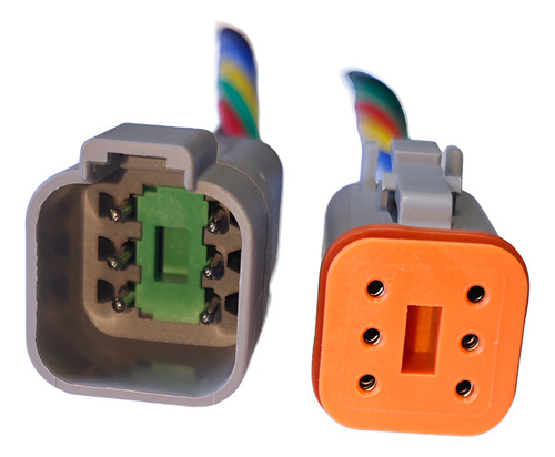 Conector Enchufe Macho Hembra Tipo Deutsch 6 Pines