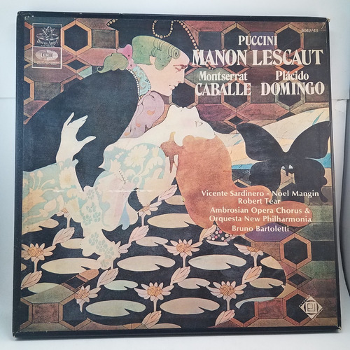 Manon Lescaut  Puccini - Caballé Domingo Opera Box Vinilo Lp