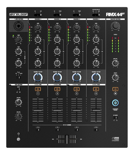 Reloop Rmx 44 Bt Mixer Consola Dj 4 Canales Bluetooth