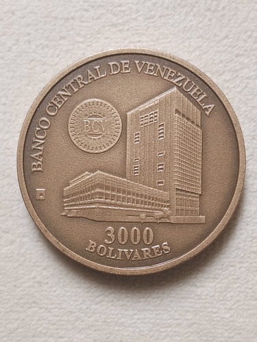Moneda De 3000 Bs Conmemorativa Casa De La Moneda Venezuela.