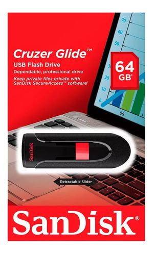 Memoria Sandisk Usb 64 Gb Glide Ng 3.0