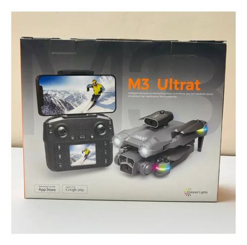 Drone M3 Ultra Full Hd, Desvío Obstáculos, Camara En Control