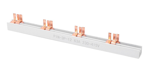 Pin De Barra Colectora De Cobre De 12 Vías Tipo 3p 63 Pvc Bu
