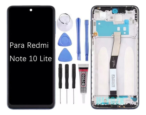 Para Redmi Note 10 Lite Pantalla Táctil Lcd Con Marco