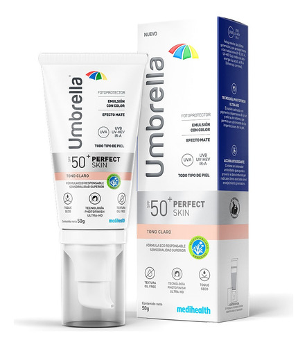 Protector Solar Umbrella Perfect Skin Claro Spf50 X 50gr