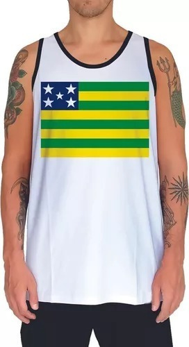 Camisa Camiseta Regata Bandeira Estado Brasil Goiás 1