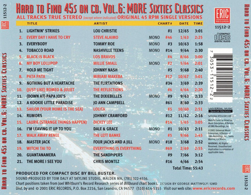 Cd: 45 Difíciles De Encontrar En Cd Volumen 6: Más Clásicos