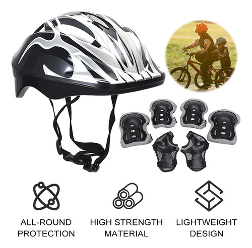 T0k Juego 7 Rodilleras Y Coderas Para Casco Seguridad Para