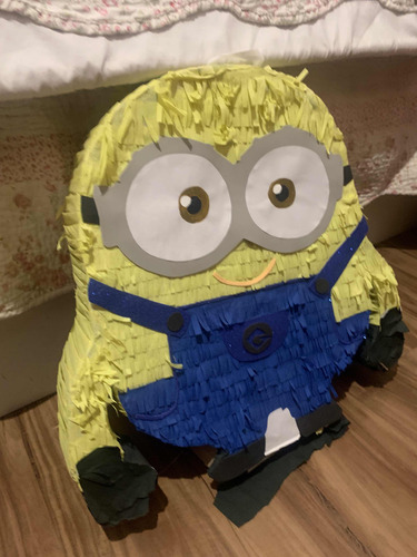 Piñata De Minion Minions Grande Para Cumpleaños (Usado)
