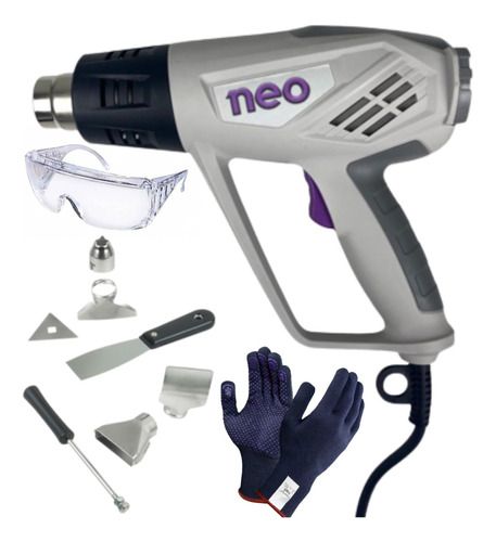 Pistola De Calor Industrial 2000w Hasta 600° Neo Sc-