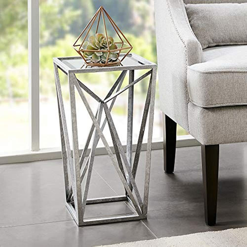 Madison Park Zee Accent Tables Para Sala De Estar, Vidrio To