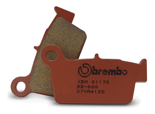 Pastilla De Freno Trasero Kawasaki Kxf 250 Brembo Italiana