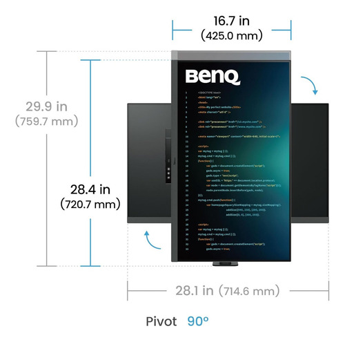 Monitor Benq Rd320ua 32 2000:1 Panel Nano Para Programación
