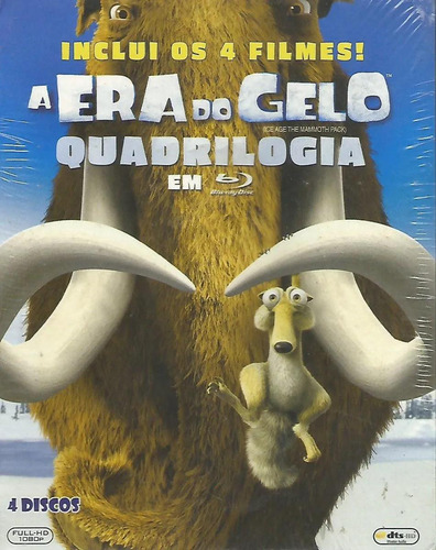 Blu-ray Box - A Era Do Gelo - Quadrilogia 4 Filmes - Lacrado