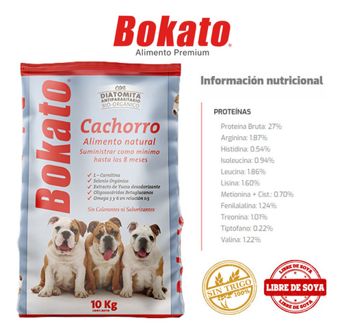 Alimento Premium Perro - Bokato Cachorro 10kg.