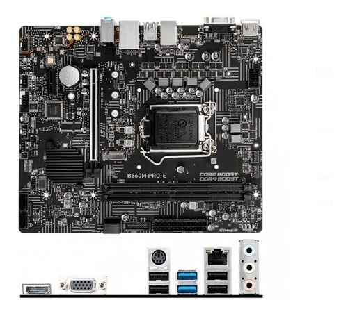 Placa Madre Msi B560m Pro-e Intel B560, Lga1200 Matx