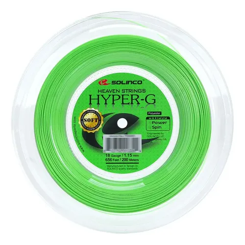 stringsergeon様【希少】 NO.500T 1/4 Anno2001 Corda Solinco Hyper G Soft 18l 1.15mm Rolo Com 200 Metros Ve