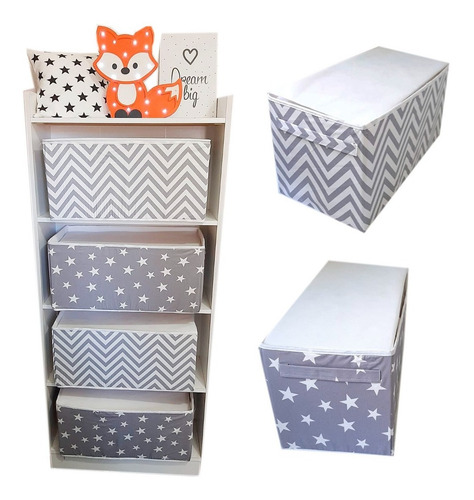 Imagen 4 de 6 de Cajas Organizador Multiuso Zapatos Caja Con Tapa Cajoner