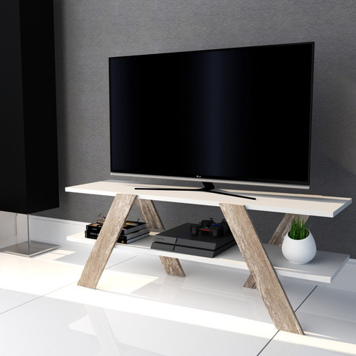 Mesa Para Lcd Led Moderna Living Rack Melamina Retira Hoy