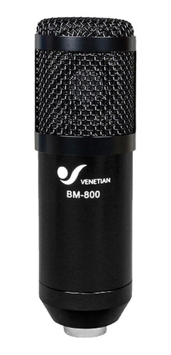Imagen 2 de 8 de Venetian Bm-800 Kit Negro Microfono Condenser Usb Podcast