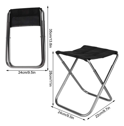 Taburete Plegable De Aleación De Aluminio Portátil Ultra Lig