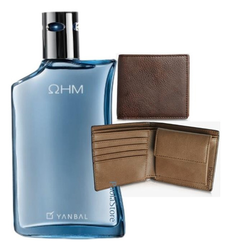 Ohm Perfume Hombre 100ml, Set Regalo Billetera Yanbal