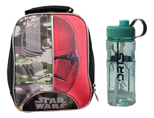 Set Mochila Con Carro Y Lonchera Star Wars Kylo Ren 3d Ruz