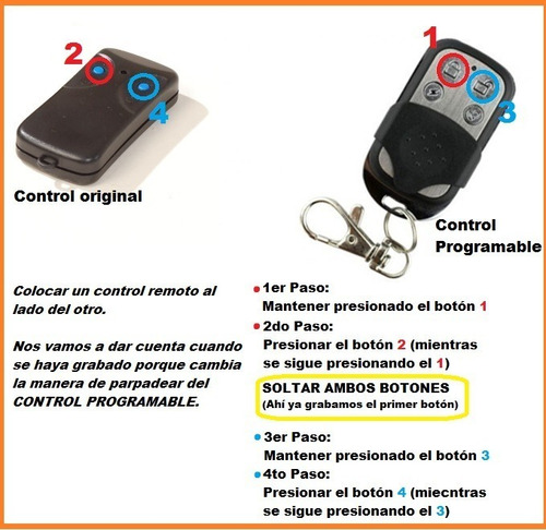 Imagen 4 de 7 de Control Remoto Copia Porton Alarma 433mhz + Pila V. Crespo