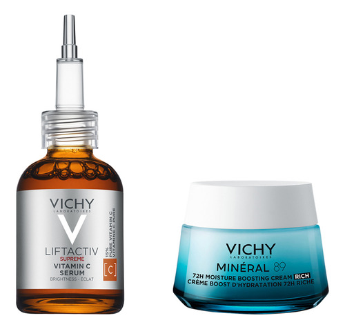 Kit Vichy Liftactiv Vitamina C + Crema Rich Mineral 89