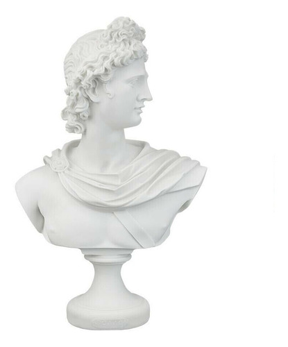 Apollo Belvedere Busto Acabado Mármol Escultura Decoracion