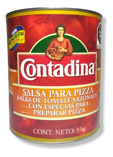 Salsa De Tomate Para Pizza Contadina Italiana 3kg