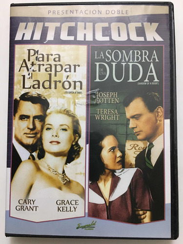 Dvd Doble Hitchcock Para Atrapar Al Ladrón/la Sombra Duda (Usado)