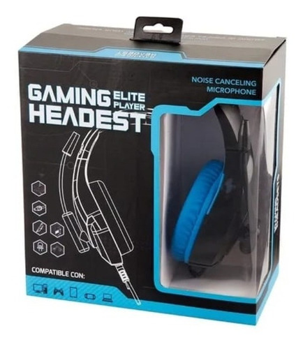 Imagen 4 de 4 de Audífonos Gaming Con Micrófono Elite Player Ps4 Pc Xbox
