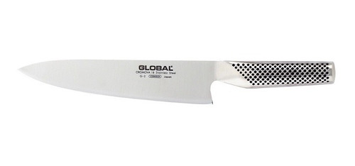 Set Cuchillo Global G2 Acero Inox + Piedra De Afilar Global